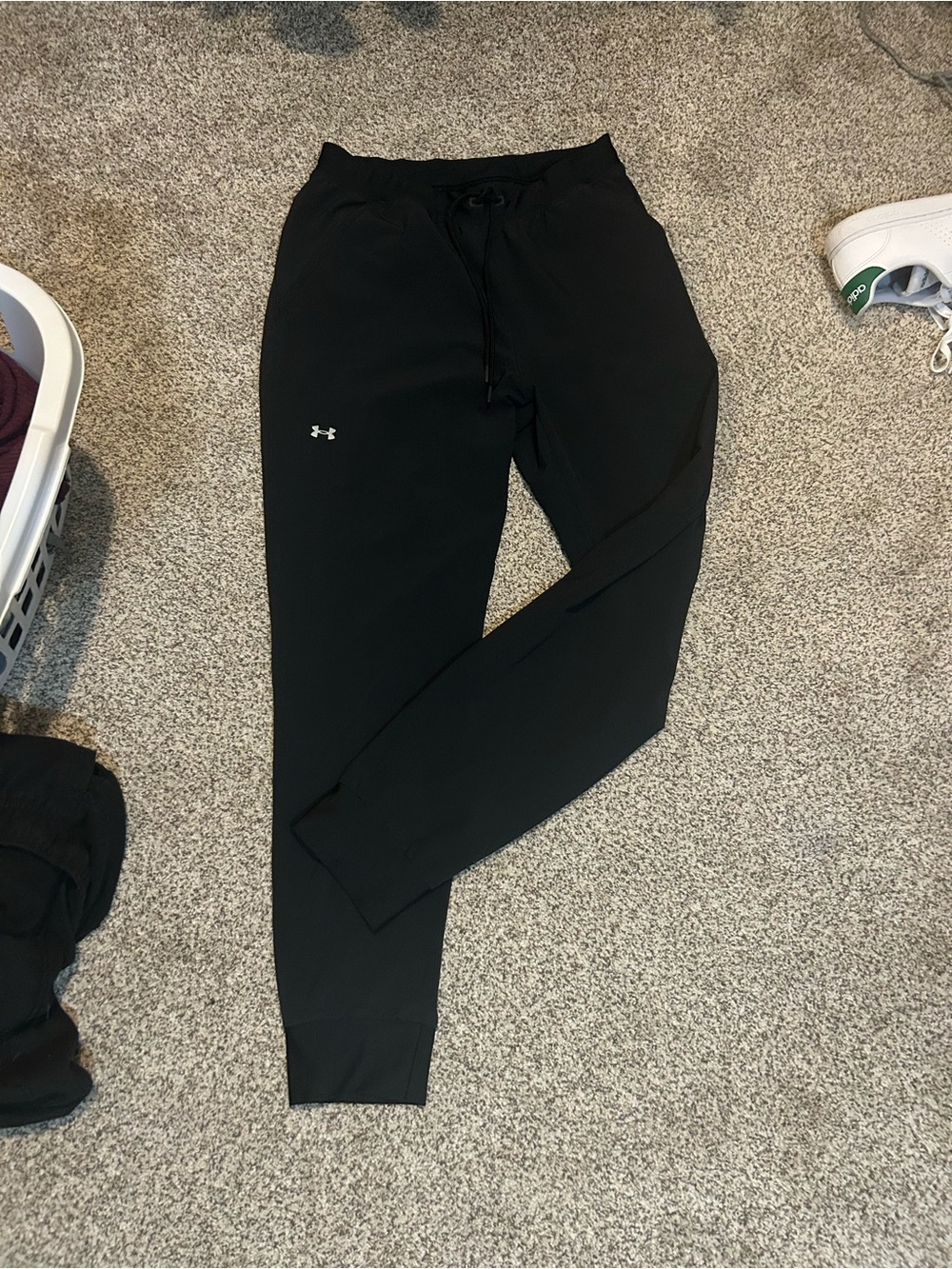 Under Armour Black womens Jogger Sweatpants with Small Logo